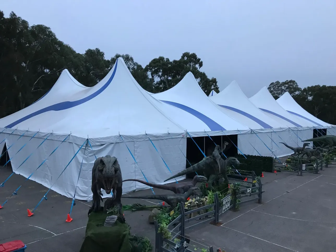 A large Somersault festival tent on a multi-day event site