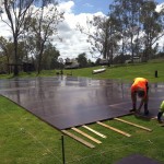 Plyfloor on timber bearers