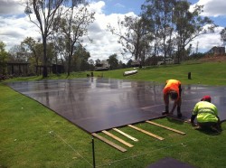 Plyfloor on timber bearers
