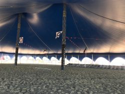Inside Somersault Marquee at the Airshow
